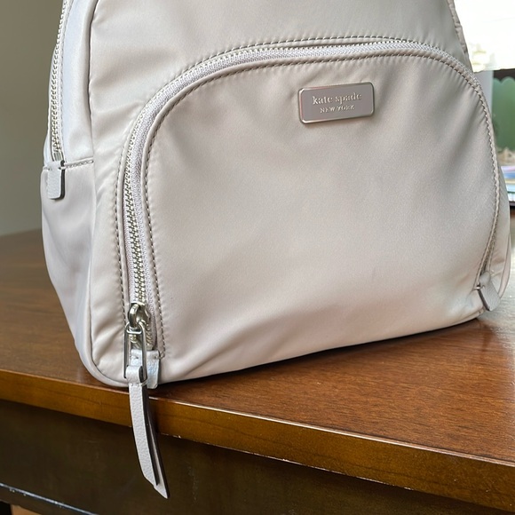 KATE SPADE Dawn Taupe Nylon Medium Backpack - Picture 4 of 10
